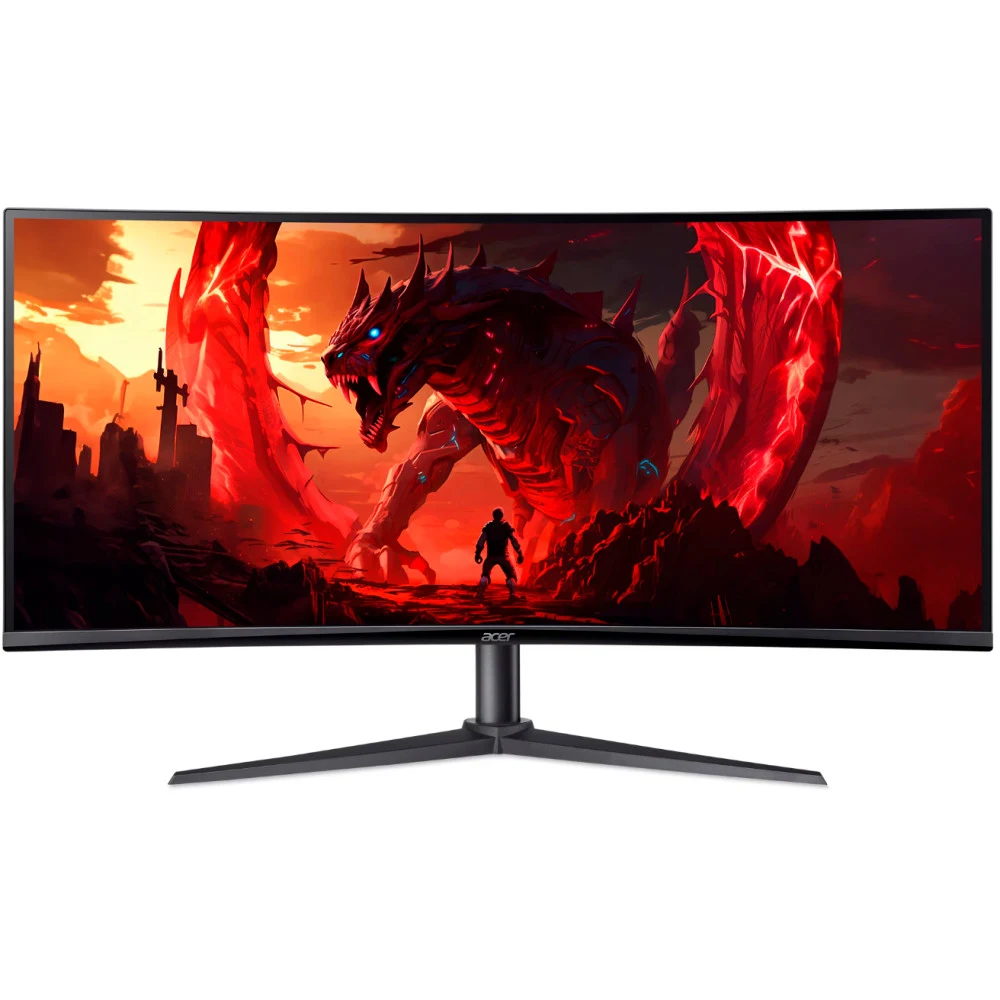 Монитор 34'' ACER Nitro XZ340CUHbiiphx, ZeroFrame, Curved 1500R Black, 21:9, VA, 3440x1440, 1 / 5ms, 250cd, 100Hz, 2xHDMI(2.0) + 2xDP(1.4) + Audio out , sync: FreeSync, hdr: HDR 10, H.Adj. 100
