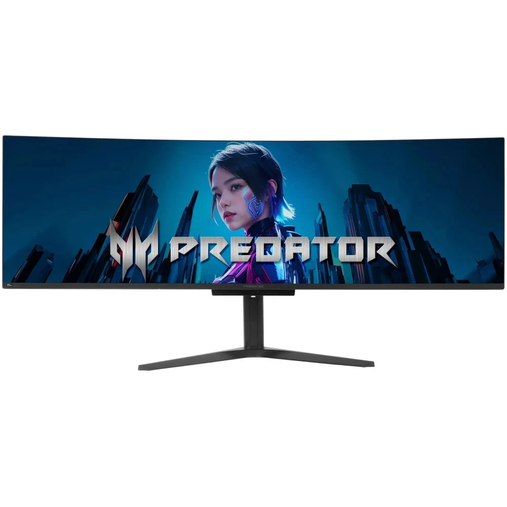 Монитор Acer Predator 49'' X49Xbmipphuzx 1800R, 32:9, QD-OLED, DQHD, 0,03ms, 250cd, 240Hz, HDMI, 2xDP, USB, USB-C, SPK, HAS