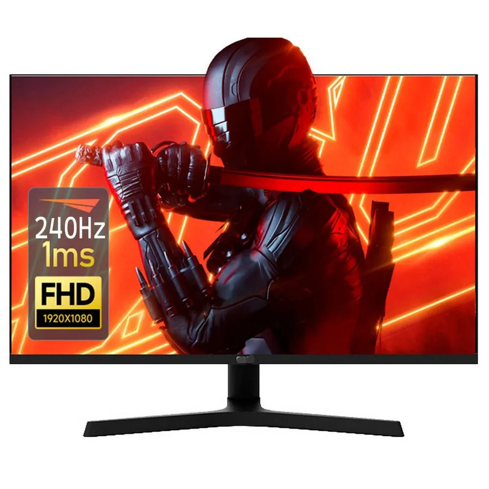 Монитор 27" AIWA MD2707-1 Black (IPS, 1920x1080, HDMI+HDMI+DP+DP, 1 ms, 178°/178°, 350 cd/m, 1000:1, 240Hz, MM, Pivot, внешн. БП)