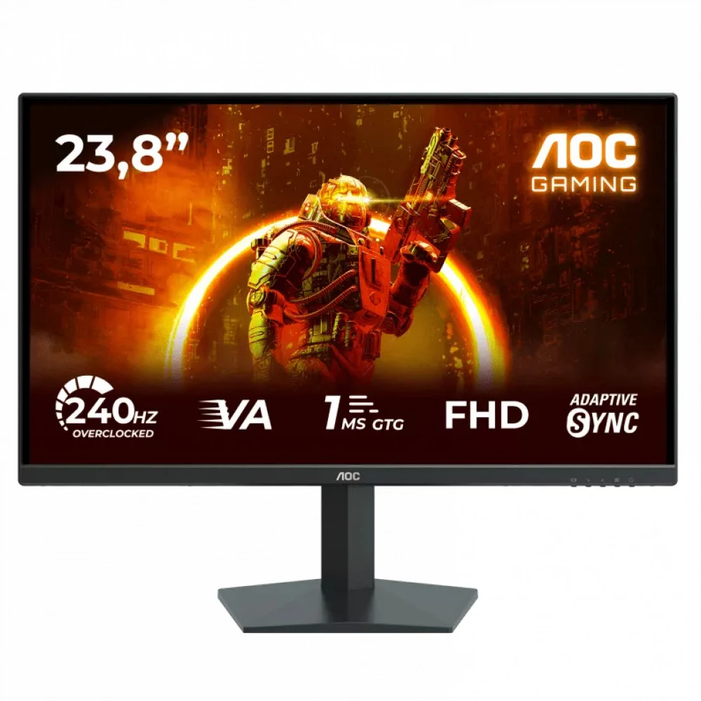 Монитор Игровой 23,8" AOC 24G10ZNE/01 IPS 1920x1080 240Hz 0.3ms 300cd/m 4000:1 2xHDMI DP Черный