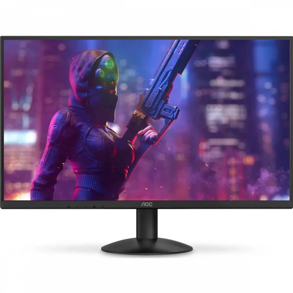 Монитор 27" AOC 1920x1080 WLED 16:9 IPS 300cd, 1500:1, 20M:1, 4ms, 178°/178°, VGA, HDMI, 120Hz, Tilt, VESA, External, Black, 3y