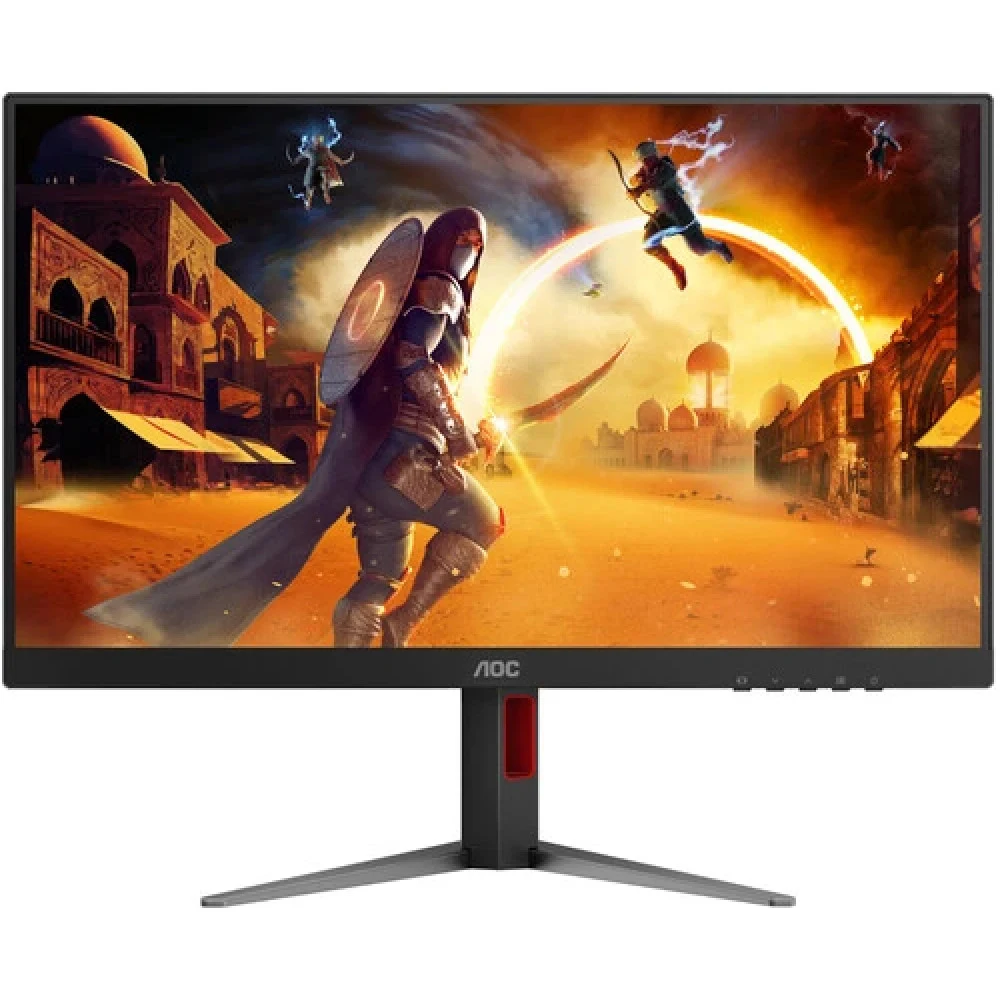 Монитор 27" AOC 27G4HA IPS, 1920x1080, 200Hz, 1ms, 300сd/m, 1000:1, HDR10 2xHDMI(2.0), DP(1.4) HAS, Pivot, Swivel, InPSU, Speakers, Vesa 100, Black/Red