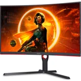 Монитор LCD 31.5'' [16:9] 2560х1440(WQHD) VA, Curved, nonGLARE, 300cd/m2, H178°/V178°, 3000:1, 80M:1, 16.7M, 4ms, VGA, HDMI, DP, USB-Hub, Height adj, Pivot, Tilt, Swivel, Speakers, 3Y, Black-Red