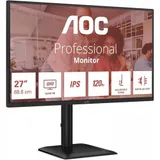 Монитор AOC 27" Q27E4U черный IPS LED 4ms 16:9 HDMI M/M матовая HAS Piv 1500:1 350cd 178гр/178гр 2560x1440 120Hz DP 2K USB 5.55кг