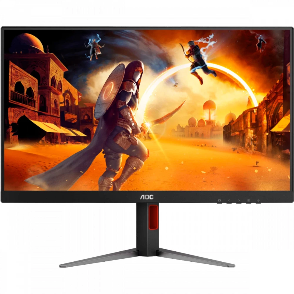 Монитор 27" AOC Gaming 2560x1440 WLED 16:9 IPS 450cd, 1000:1, 80M:1, 1ms, 178°/178°, HDMI, DP, 200Hz, Tilt, Height, Swivel, Pivot, VESA, Internal, Black/Red, 3y