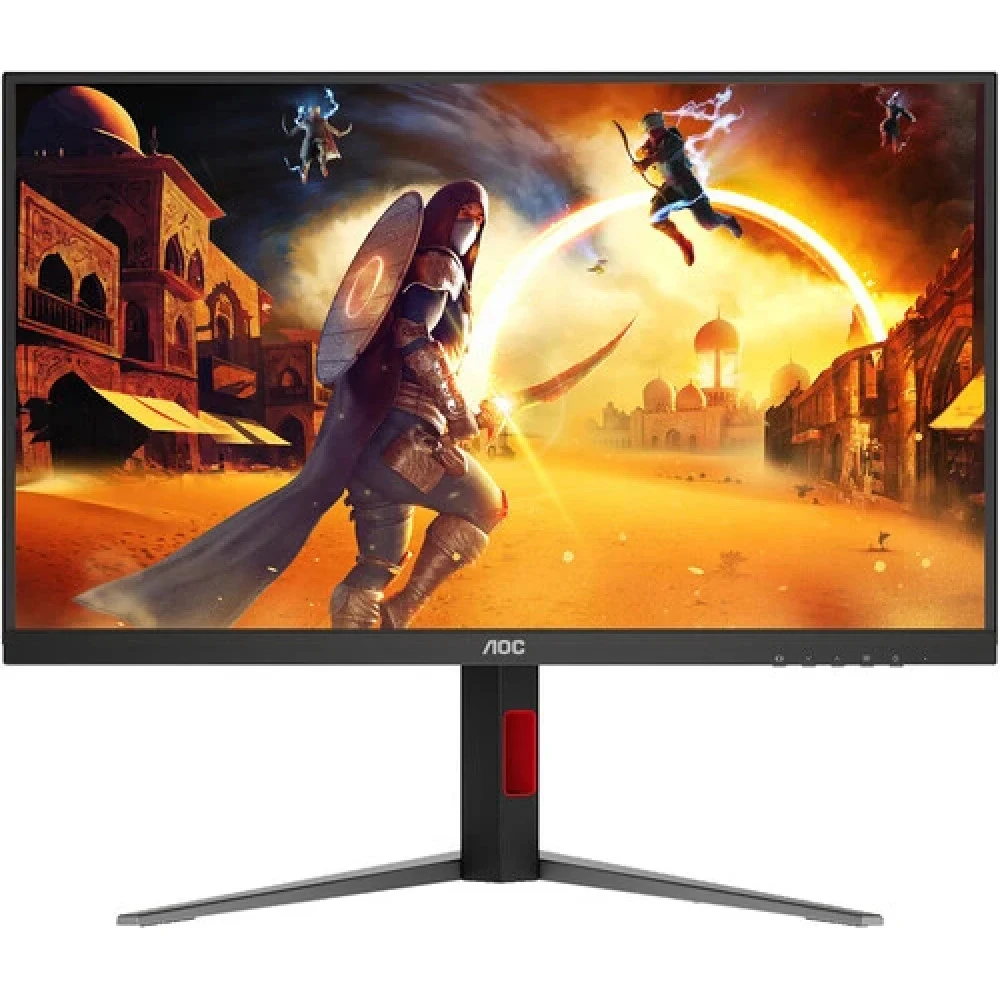 Монитор 27" AOC Q27G4S IPS, 2560x1440, 300Hz, 1ms, 450сd/m, 1500:1, HDR10 | 2xHDMI(2.1), DP(1.4) | HAS, Pivot, Swivel, InPSU, Vesa 100, Black/Red