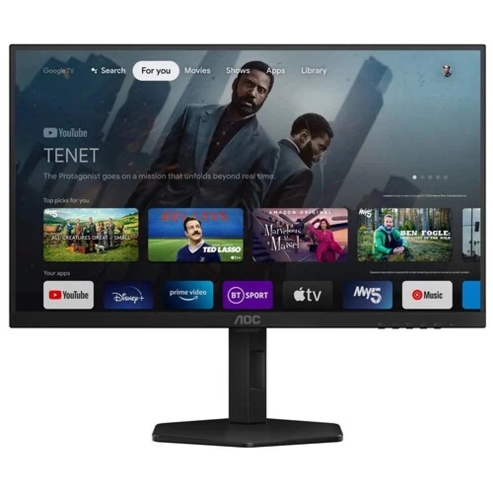 Монитор 27" AOC Q27G4XY VA, 2560x1440, 180Hz, 0,3ms, 450сd/m, 1000:1 | 2xHDMI(2.0), DP(1.4) | HAS, Pivot, Swivel, InPSU, Vesa 100, Black