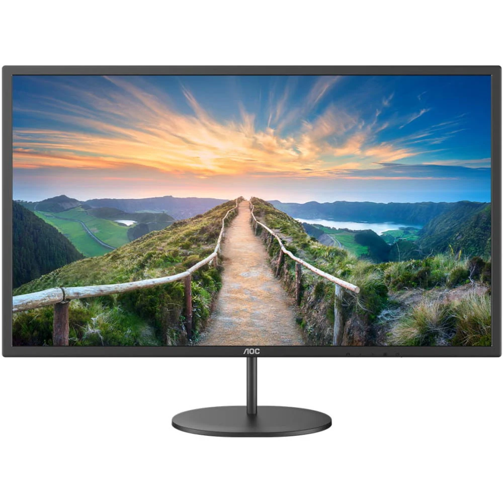 Монитор жидкокристаллический AOC Q32V4/01 LCD 31.5'' 16:9 2560х1440(WQHD) IPS, nonGLARE, 75 Hz, 250 cd/m2, H178°/V178°, 1200:1, 20М:1, 16.7M, 4ms, HDMI, DP, Tilt, Speakers, Black
