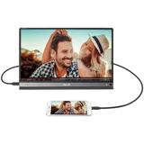 Монитор Asus 15.6" Portable MB16AP темно-серый IPS LED 5ms 16:9 матовая 800:1 220cd 178гр/178гр Type-C 1920x1080 FHD USB