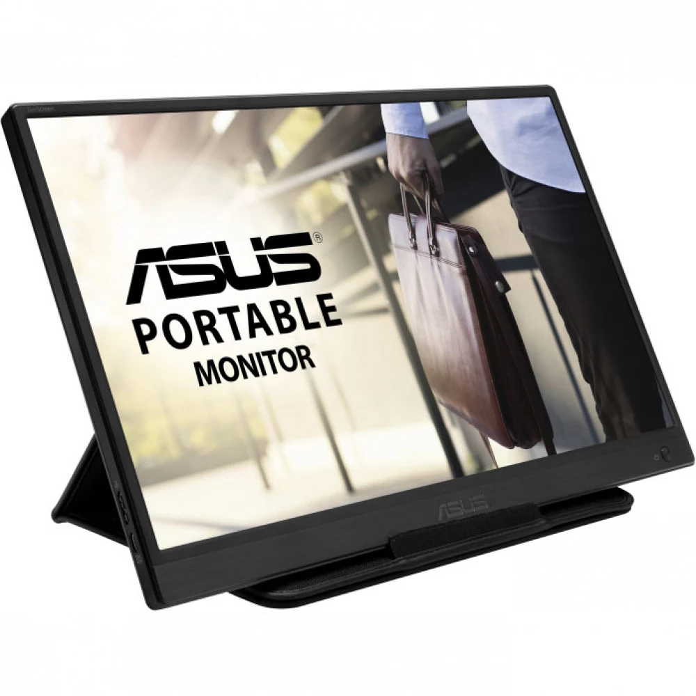 Монитор Asus 15.6" Portable MB165B черный TN LED 10ms 16:9 M/M матовая 500:1 220cd 90гр/65гр 1366x768 USB Touch