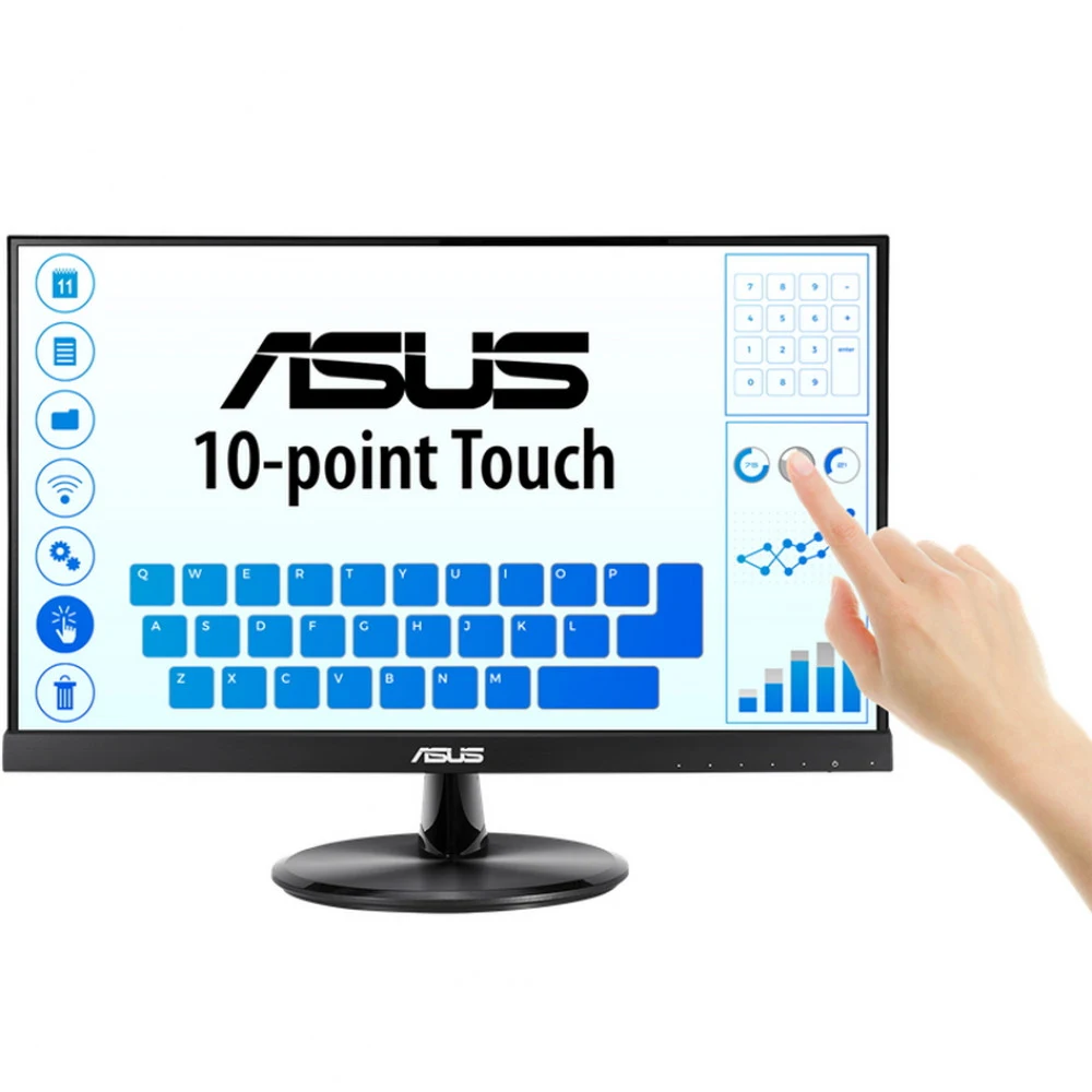 Монитор LCD 21.5" VT229H/ ASUS VT229H 21.5" Monitor, FHD(1920x1080), IPS, 10-point Touch Monitor, 250 cd/m2, 178°(H)/178°(V), 5ms, HDMI, D-Sub, USB, Speakers, Flicker free, Low Blue Light, Frameless