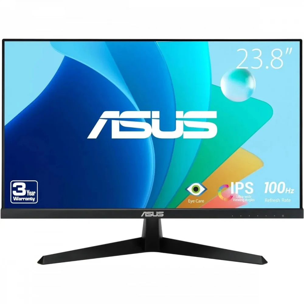 ASUS 23.8" VY249HF IPS LED, 1920x1080, 1ms, 250cd/m2, 178°/178°, 100Mln:1, D-Sub, HDMI, 100Hz, GamePlus Tec., FreeSync, Tilt, VESA, Black 90LM06A3-B01A70