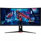 ASUS 34" ROG Strix XG349C IPS LED изогнутый, ProGaming, 3440x1440, 1ms, 400cd/m2, 100Mln:1, 178°/178°, HDMI, DP, USB Type-C, 180Hz, HDR 400, MM, G-SYNC, Tilt, Swivel, HAS, VESA, Black, 90LM06V0-B01A