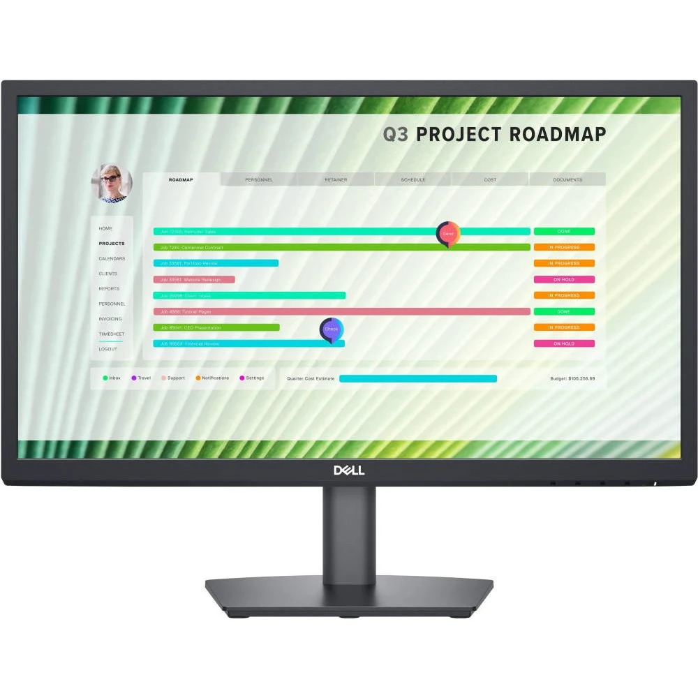 Монитор 21.5" Dell E2223HV, Black, VA, 1920x1080@60Hz, 250кд/м2, 3000:1, H/V:178, 12ms, VGA