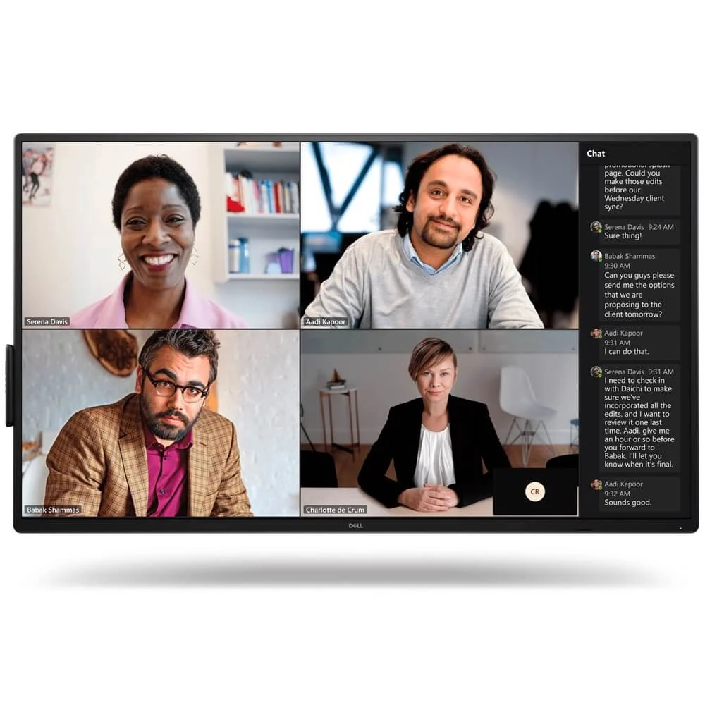 Монитор Dell/55 4K Conference Room Monitor - P5525QC/55 ''/IPS/3840x2160 Pix/1 x DP 1.4 (supports 2 x Display 4k@60Hz with DSC) 1 x DP Out (support MS 210-BNTN