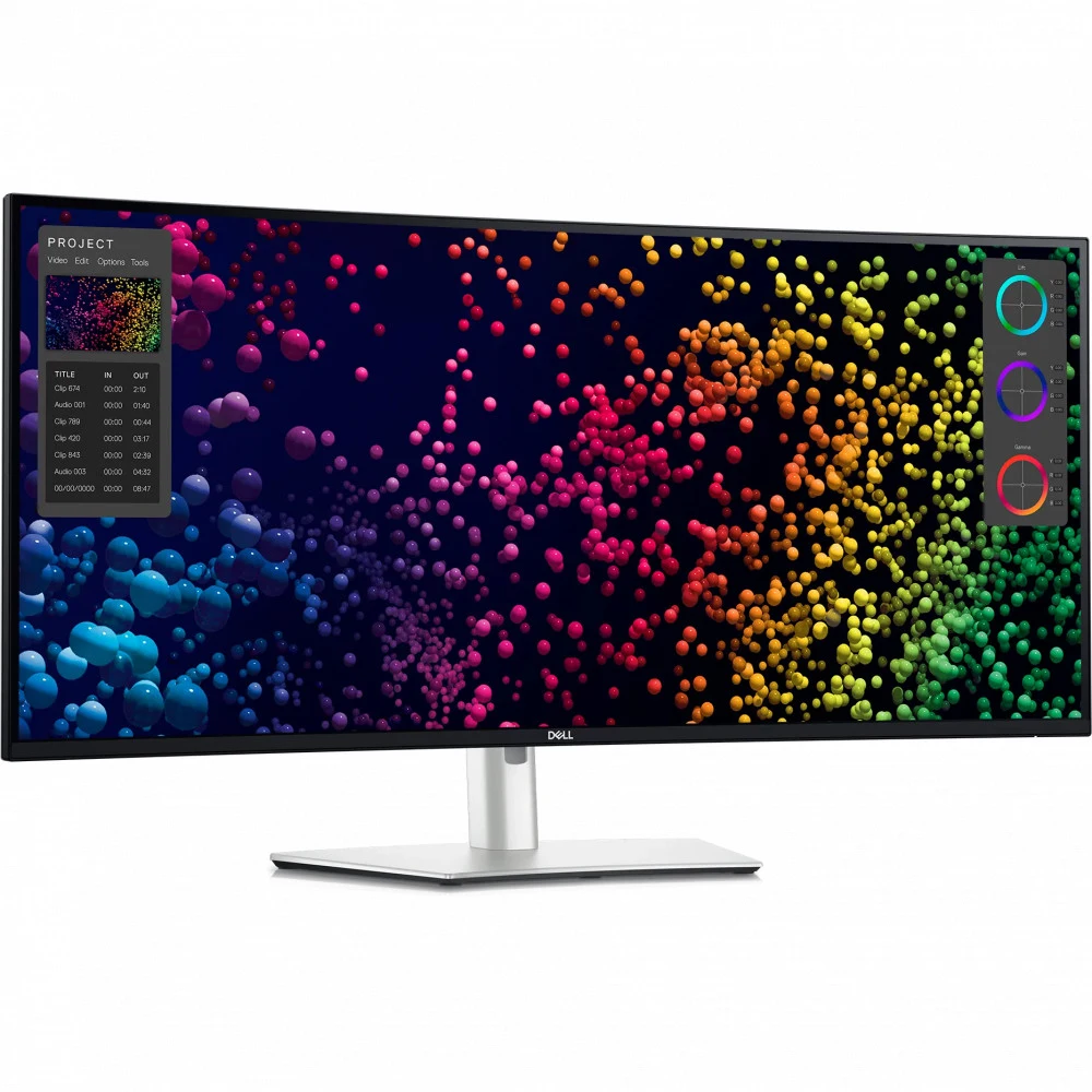 Монитор Dell 40" U4025QW, Curved Thunderbolt™ Hub Monitor 2500R IPS Black Technology, 5120 x 2160 at 120 Hz, 2000:1, 21:9, 600 cd/m2 (HDR peak), 5 ms, H-AD, Built-in speaker 2 x 9 W"