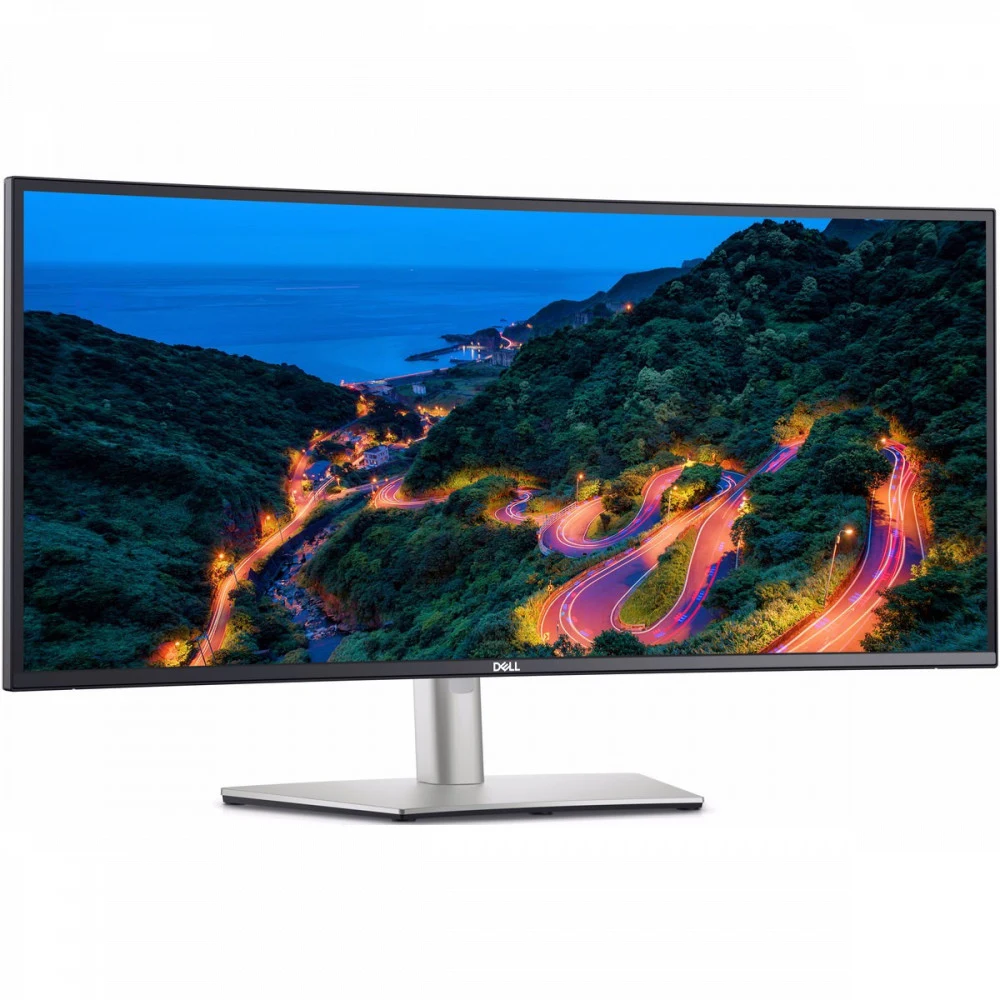 Монитор Dell/UltraSharp Curved USB-C Hub - U3423WE/34 ''/IPS/3440x1440 Pix/1xDP 1.4/2xHDMI/2xUSB-C/6xUSB/1xAudio/1xRJ-45/5 ms/300 lum/2000:1/60 Hz