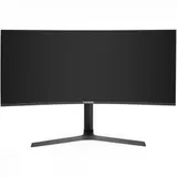 Монитор изогнутый игровой с аудио 34" UQHD 165 Гц ExeGate Combat EC3407TA (VA Curved R1800 LED Grade A+, UltraWide QHD 3440x1440@165Гц, 21:9, 300cd/m2, 4000:1, 178°/178°, 1ms, 2xHDMI2.0, 2xDisplayPo