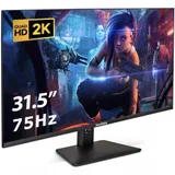 Монитор с аудио 31.5" WQHD ExeGate SmartView ES3207A (IPS LED Grade A+, 2K, 2560x1440@75Гц (WQHD), 16:9, 300cd/m2, 1000:1, 178°/178°, 1ms, HDMI, DisplayPort, USB, audio-out, speakers, Flicker-free,