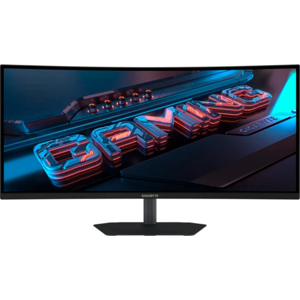 Монитор, Gigabyte, G34WQC2-EK, 34", Изогнутый, 3440x1440, VA, 200 Гц, 16:9, 450 кд/м2, 4000:1, 1 мс, 16.7 млн., 178/178, HDMI*2, DP*1, Аудиопорт*1, встроенный БП, VESA 100*100 мм, Регулировка наклон