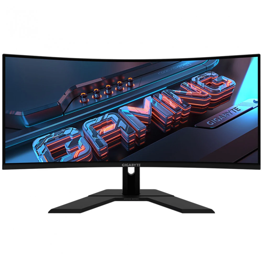Монитор, Gigabyte, GS34WQC EK, 34", Изогнутый, VA, HDMI 2.0*2, DP, 300кд/м2, 4000:1, 16.7M, 1мс, угол обзора(гор/верт) 178/178, 3440 x 1440, 120 Гц, Черный