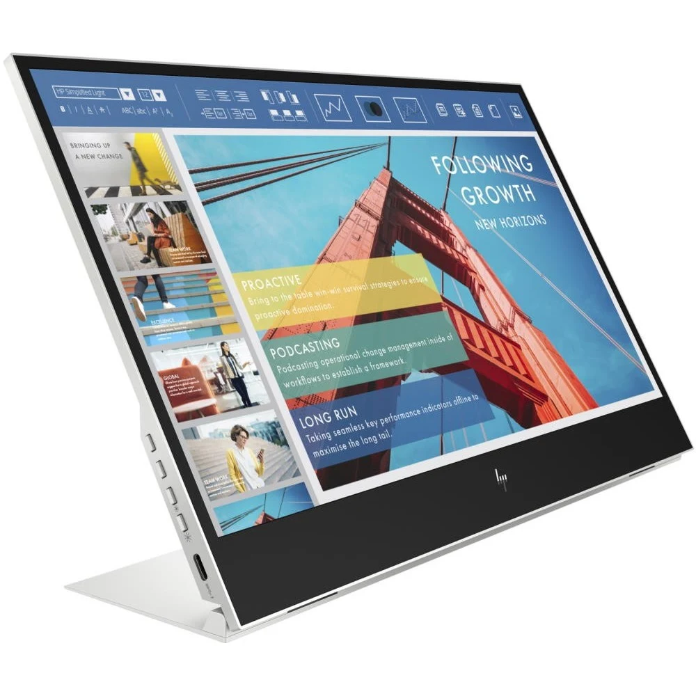 HP E14 G4 14 Portable Monitor 1920x1080, 16:9, IPS, 400 cd/m2, 800:1, 5ms, 178°/178°, USB-C, Black&Silver (repl. 3HX46AA)