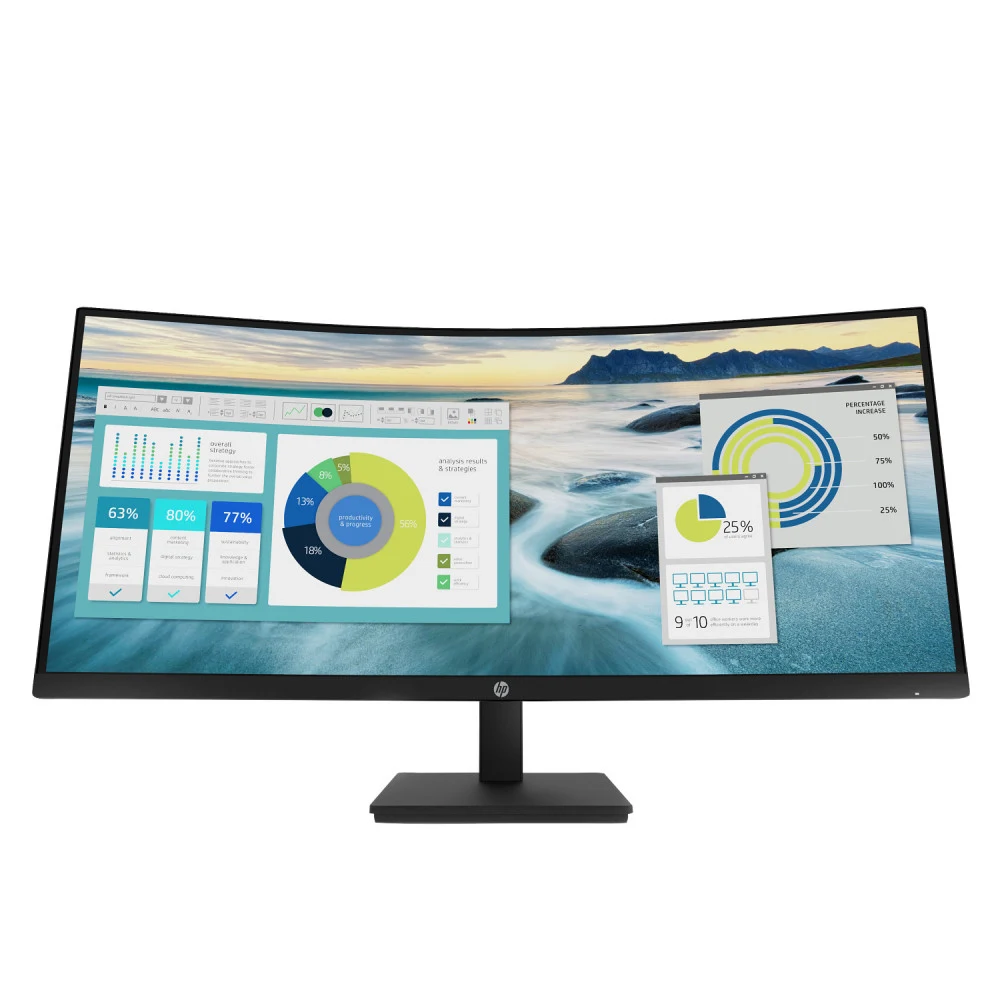 Монитор HP 34" P34hc G4 черный VA 21:9 HDMI матовая HAS 250cd 178гр/178гр 3440x1440 100Hz DP 2K USB 10.51кг