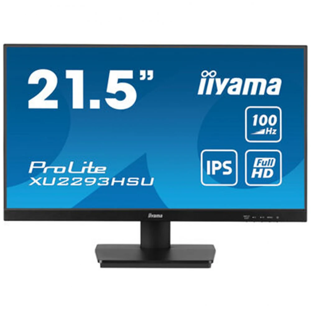 Монитор, iiyama, ProLite PL2293H, XU2293HSU-B7, 21.5", 1920 x 1080, IPS, 100Гц, HDMI, DP, USB 2.0, 300 кд/м, 1000:1, 1мс, 178/178, 16:9, Черный