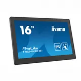 Монитор, iiyama, ProLite PLT1624M, T1624MSC-B1, 15.6", 1920 x 1080, IPS, 16:9, 60 Гц, 450 кд/м?, 25 мс, 16.7М, 800:1, 178/178, HDMI*1, USB*2, Mini jack, Регулировка наклона, Черный