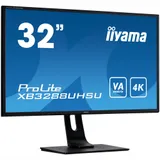 Монитор LCD 31.5'' [16:9] 3840x2160(UHD 4K) VA, nonGLARE, 300cd/m2, H178°/V178°, 3000:1, 80M:1, 1.07B, 3ms, DVI, 2xHDMI, DP, USB-Hub, Height adj, Tilt, Swivel, Speakers, Audio out, 3Y, Black