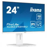 Монитор Iiyama 23.8" ProLite XUB2492HSU-W6 белый IPS LED 0.4ms 16:9 HDMI M/M матовая HAS Piv 250cd 178гр/178гр 1920x1080 100Hz DP FHD USB 4.9кг