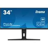 Монитор, iiyama, ProLite PL3494WQ, XCB3494WQSU-B1, 34", curved, 3440 x 1440, VA, 21:9, 120 Гц, 350 кд/м?, 0.4 мс, 16.7М, 3000:1, 178/178, HDMI*2, DP*1, USB*4, USB-C*2, Mini jack, высота/вращение/нак