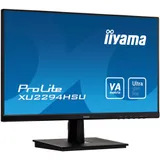 Монитор жидкокристаллический Iiyama Монитор LCD 21.5'' [16:9] 1920х1080(FHD) VA, nonGLARE, 250cd/m2, H178°/V178°, 3000:1, 80M:1, 16.7M, 4ms, VGA, HDMI, DP, USB-Hub, Tilt, Speakers, 3Y, Black