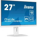 Монитор Iiyama 27" ProLite XUB2792QSU-W6 белый IPS LED 0.4ms 16:9 DVI HDMI M/M матовая HAS Piv 250cd 178гр/178гр 2560x1440 100Hz DP WQ USB 6.1кг