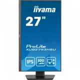 Монитор Iiyama 27" ProLite XUB2793HSU-B7 черный IPS LED 1ms 16:9 HDMI M/M матовая HAS Piv 1300:1 300cd 178гр/178гр 1920x1080 100Hz DP FHD USB 5.4кг