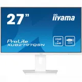 Монитор Iiyama 27" ProLite XUB2797QSN-W2 белый IPS LED 1ms 16:9 HDMI M/M матовая HAS Piv 1300:1 300cd 178гр/178гр 2560x1440 100Hz DP Quad HD 2K (1440p) USB 6.1кг