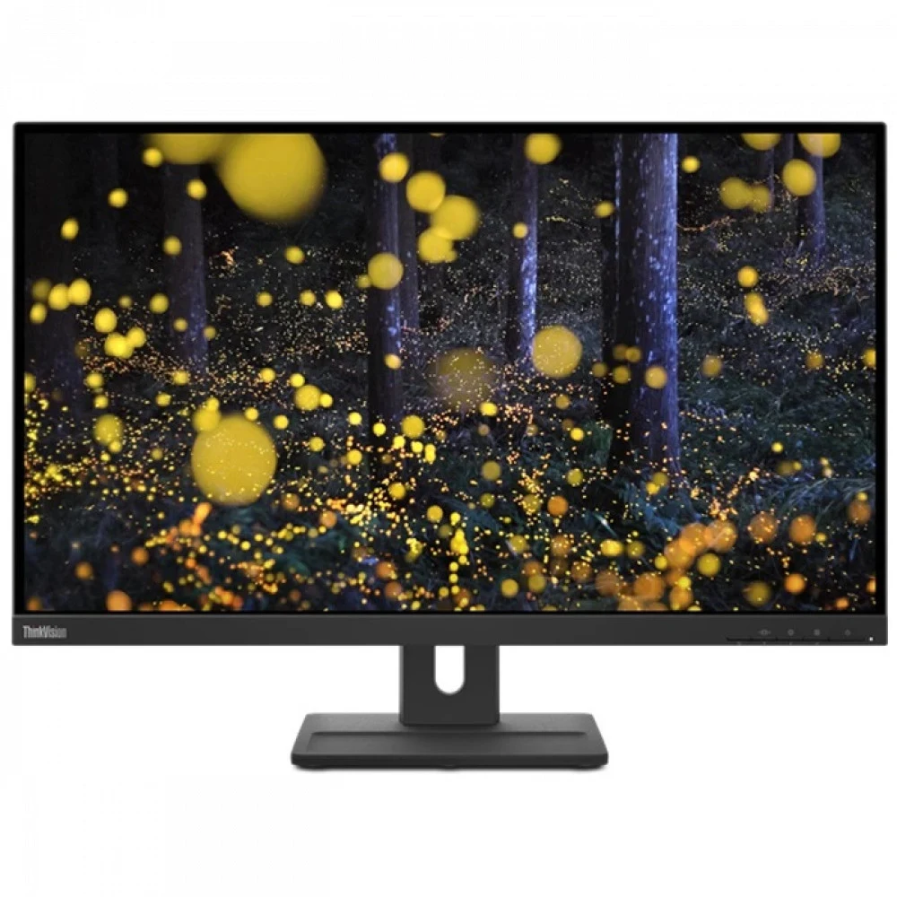 Lenovo ThinkVision E27q-20 27" 16:9 QHD (2560x1440) IPS, 4ms, 1000:1, 300cd/m2, 178/178, 1xHDMI 1.4, 1xDP 1.2, 1xAudio Port (3.5 mm), Speakers, Lift, Pivot, 3YR Exchange