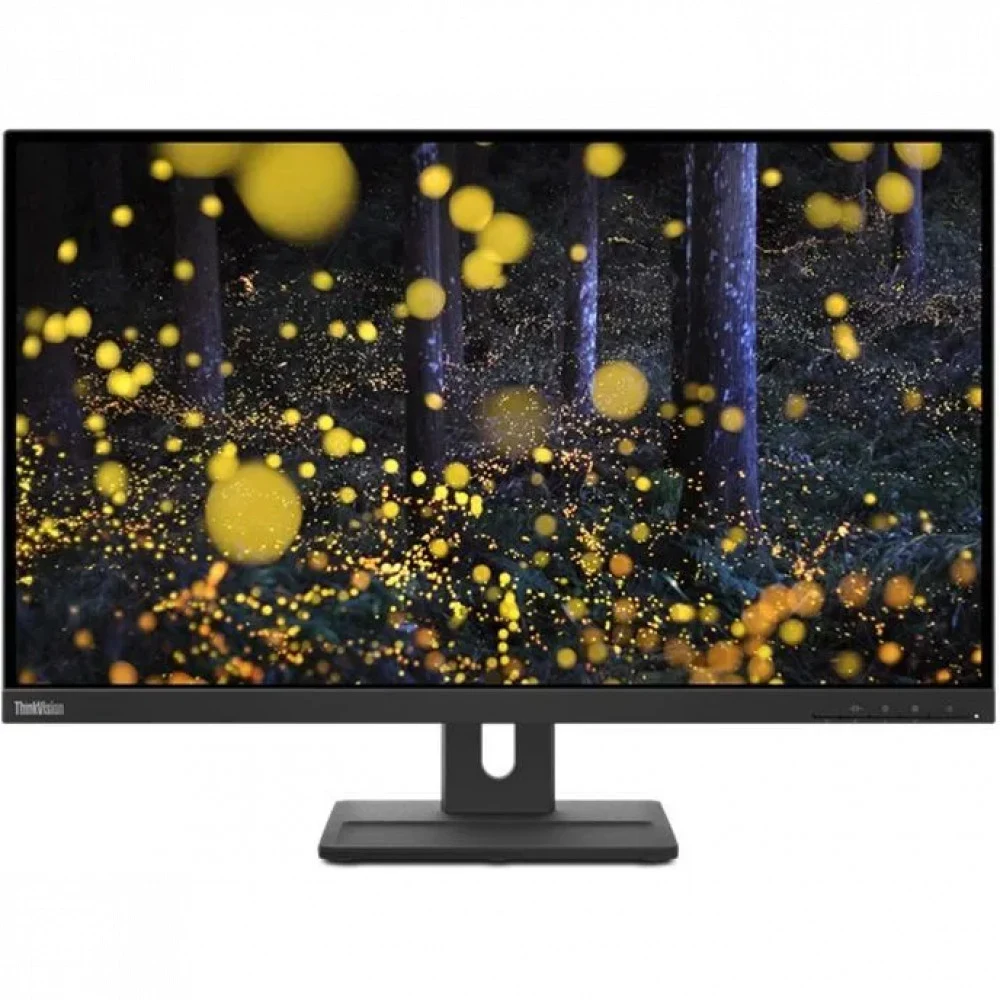 Монитор Lenovo 27" ThinkVision E27q-20 черный IPS 4ms 16:9 HDMI M/M матовая HAS Pivot 350cd 178гр/178гр 2560x1440 DisplayPort Ultra HD 2K (1440p) 6.6кг
