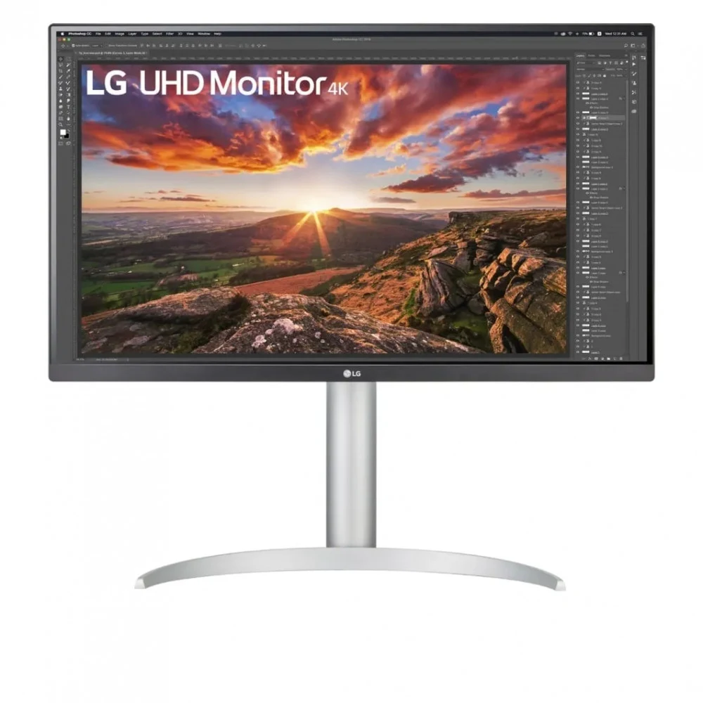 Монитор 27" LG 27UP850K-W IPS, 3840x2160, 60Hz, 5ms, 400сd/m, 1200:1, HDR10 | 2xHDMI(2.0), DP(1.4), Type-C(PD-90W), 2xUSB3.0 | HAS, Swivel, ExPSU, Speakers, Vesa 100, Black/Silver