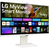 Монитор LG LCD 32SR85U-W/ LG MyView 32SR85U-W 31.5'' 4K UHD Smart Monitor, IPS, 400cd/m2, 16:9, 5мс (GtG), 60Hz, 178/178, speakers 5Wx2, webcamera, внешний БП, USB Type-C(90W), 2xHDMI, USB, VESA 100