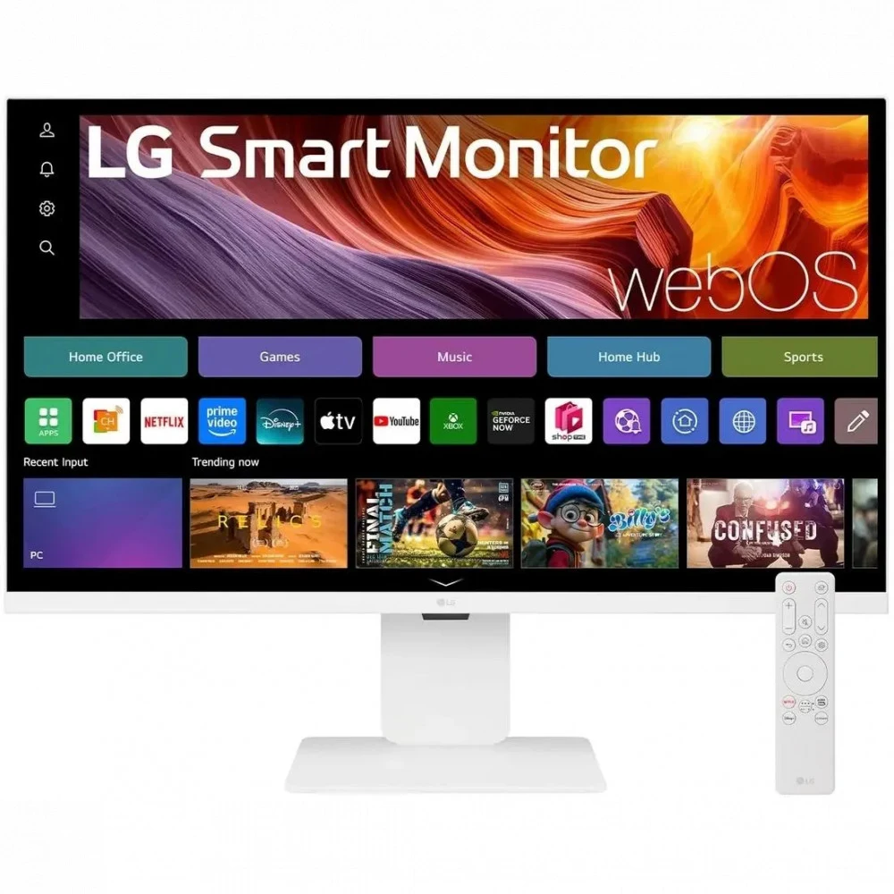 Монитор LG 31.5" UltraFine 32U830SA-W белый IPS LED 5ms 16:9 HDMI M/M матовая HAS Piv 1200:1 400cd 178гр/178гр 3840x2160 60Hz 4K USB 7.7кг