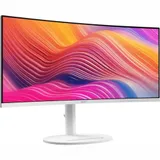 MSI Modern MD342CQPW 34" 21:9 UWQHD(3440x1440) VA Curve 1500R,1ms(MPRT),3000:1,100M:1,300nit,178/178,2*HDMI,1*DP,2xUSB Type-A,USB Type-B,USB Type-C,Speaker,Tilt,Swivel,Height,120Hz,White,1y war-ty