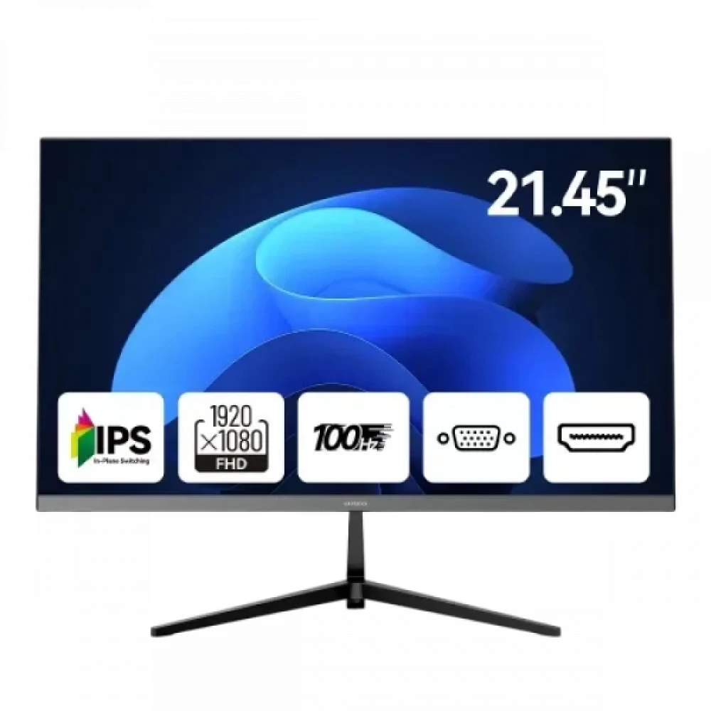 Монитор 21.45" NPC MF2219-V, 1920x1080 IPS (LED), 100Hz, 5ms, 250 cd/m2, 1000:1, VGA/HDMI, Black MF2219-V