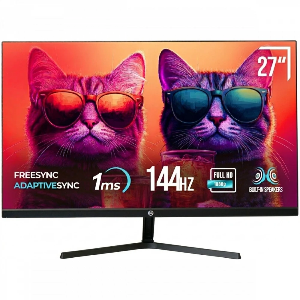 Монитор 27" ONVYX ONMR27FHD144B169F, FullHD, IPS, 144Hz, 1ms, 300 cd/m2, 1000:1, HDMI/DP, 2x3W ONMR27FHD144B169F