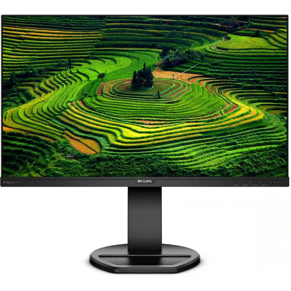 Монитор LCD 23.8'' 16:9 1920х1080(FHD) IPS, 75 Hz, 250cd/m2, 1000:1, 50М:1, 5ms, VGA, DVI, HDMI, DP, USB-Hub, Height adj, Pivot, Tilt, Swivel, Speakers, Black