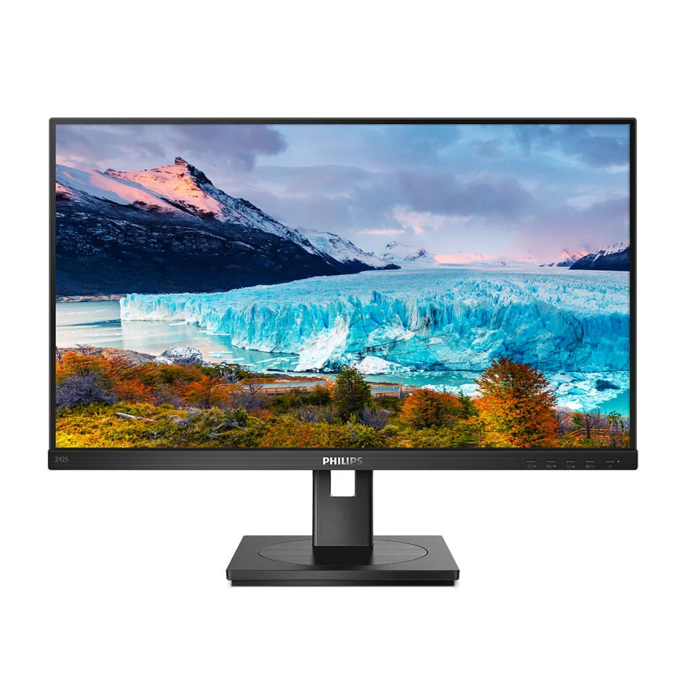 23,8" Philips 242S1AE 1920x1080, LED, 16:9, IPS, 250cd, 1000:1, 50M:1, 4ms, 178/178, D-Sub, DVI, HDMI, DP, 75Hz, Speakers, HAS, Pivot, Tilt, Swivel, Внутр, VESA, Black, 3y