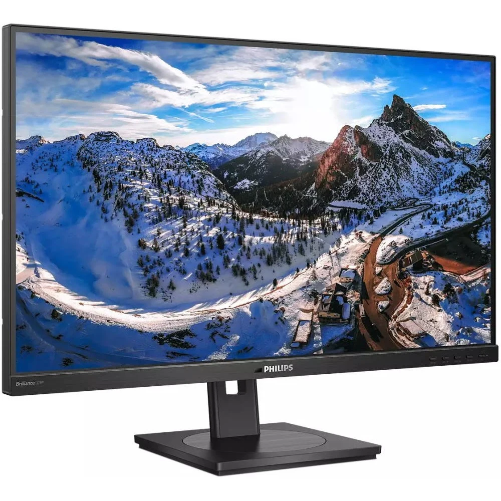 27" Philips 279P1 4K 3840x2160 60Гц IPS W-LED 16:9 4ms 2*HDMI DP 1xUSB-C/4xUSB 3.2 RJ45 50M:1 1000:1 178/178 350cd HAS Pivot Tilt Swivel Speakers Black