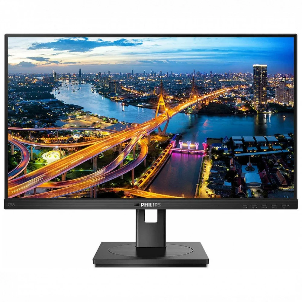 27" Philips 275B1 2560x1440, WLED, 16:9, IPS, 350cd, 1000:1, 50M:1, 4ms, 178/178, DVI, HDMI, DP, USB-B, 3xUSB 3.2, 75Hz, Speakers, HAS, Pivot, Tilt, Swivel, Внутр, VESA, Black, 3y