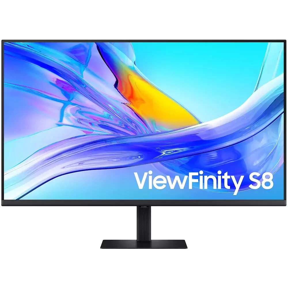 Монитор, Samsung, ViewFinity S8 4K LS37D802UAIXCI, 37", 3840x2160, VA, 60 Гц, DP (v1.2), 2*HDMI (v2.0), USB-C, 3000:1, 350 кд/м, 5 мс, Регулировка наклона, 100x100, 178/178, 16:9, 1.07 млрд, Черный