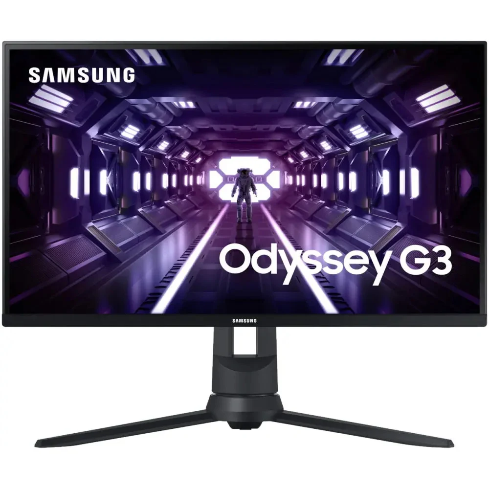 Монитор, Samsung, LS24DG302EIXCI, Odyssey G3 FHD, 24, 1920x1080, VA, 180 Гц, 16:9, 250 кд/м2, 3000:1, 1 мс, 178/178, 16.7 млн., DP*1, HDMI*1, Аудиопорт*1, VESA 100*100 мм, Регулировка высоты/наклона